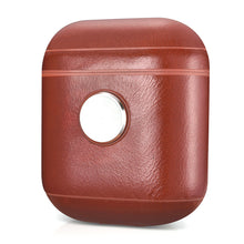 Load image into Gallery viewer, Leather Earphone Case Gyro Box For AirPods Red